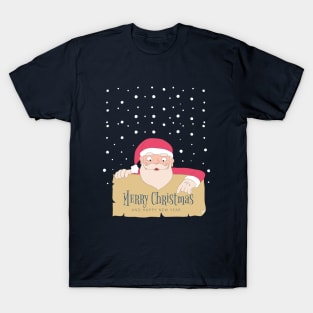 Santa Christmas - Happy Christmas and a happy new year! - Available in stickers, clothing, etc T-Shirt